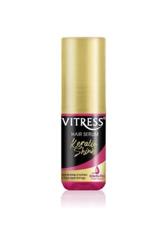 VITRESS Vitress Keratin Shine Hair Serum - with Pro-Vitamin Keratin Complex - Instantly Shines and Smoothes Hair - Helps Repair Damage - 30ml 