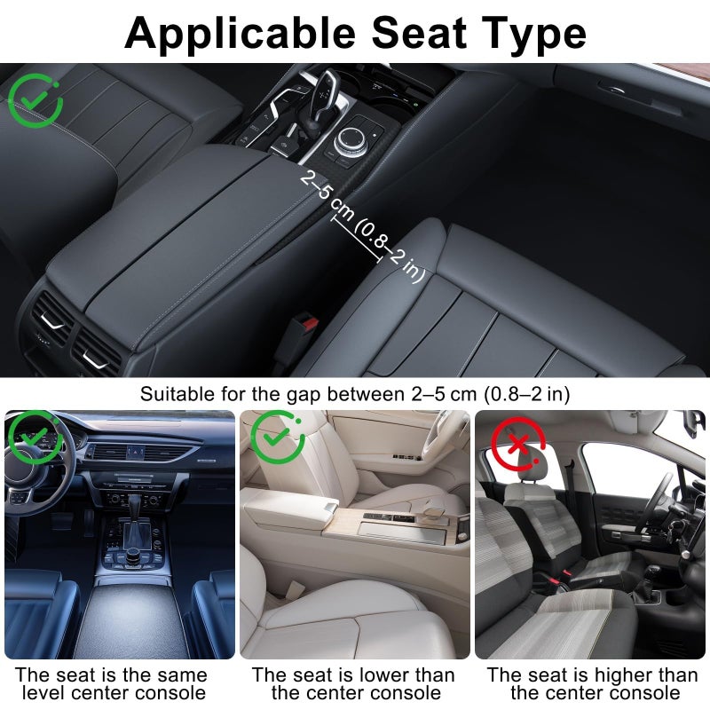 EEEKit Car Cup Holder, Car Seat Seam Wedge Cup Holder, Cell Phone Storage Organizer, Multifunction Glove Box Organizer - Image 5