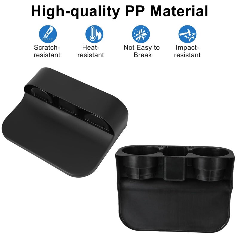 EEEKit Car Cup Holder, Car Seat Seam Wedge Cup Holder, Cell Phone Storage Organizer, Multifunction Glove Box Organizer - Image 4