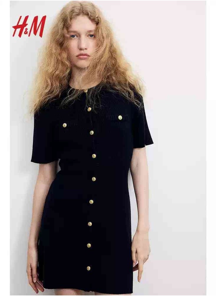 H and M - HM Women's New Loose Lightweight Comfortable And Fashionable Dress - Image 1