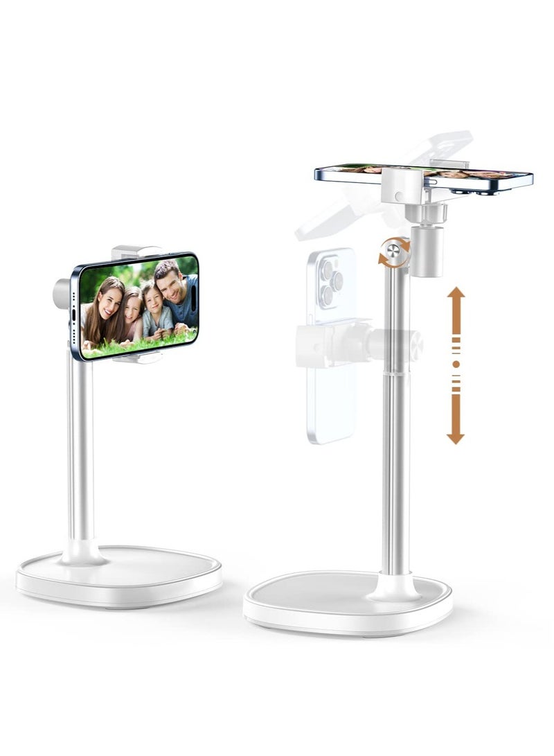 Excefore Cell Phone Stand Aluminum Alloy Adjustable Cell Phone Stand Experience Ultimate Comfort and Stabilityfor Desk and Home Use - Image 1