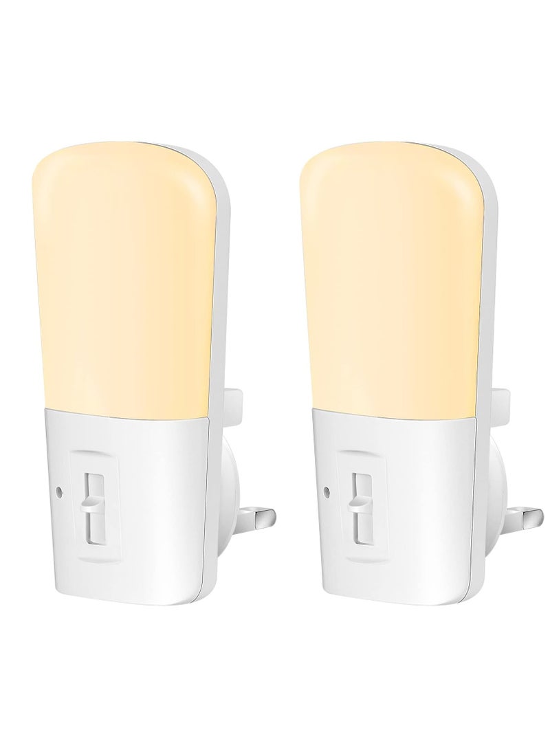 RATSAW LED Night Light Plug in Wall with Dusk to Dawn Sensor Dimmable 5-80LM Brightness Adjustable 3000K Soft Night Lamp Children's Light Good for Sleep Used in Hallways Toddler Beds Stairs - Image 1