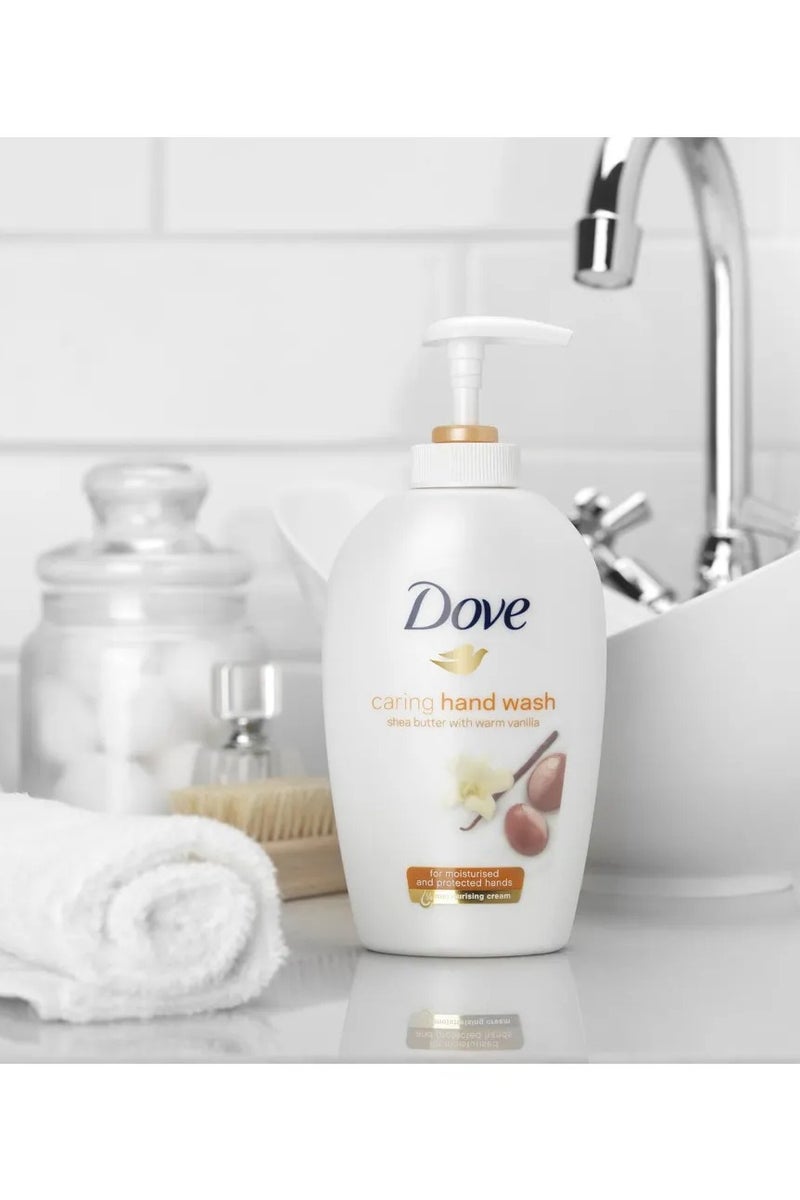 Dove Moisturising Hand Wash Pampering Care Shea Butter & Vanilla Scent 3 x 250ml - Image 2
