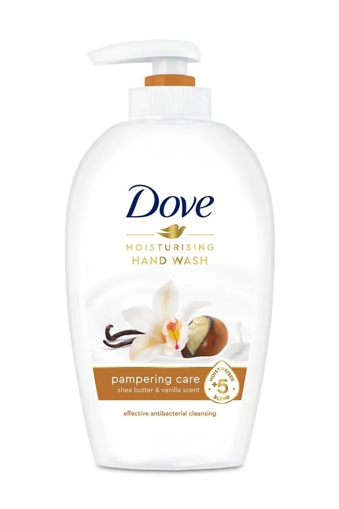 Dove Moisturising Hand Wash Pampering Care Shea Butter & Vanilla Scent 3 x 250ml - Image 3