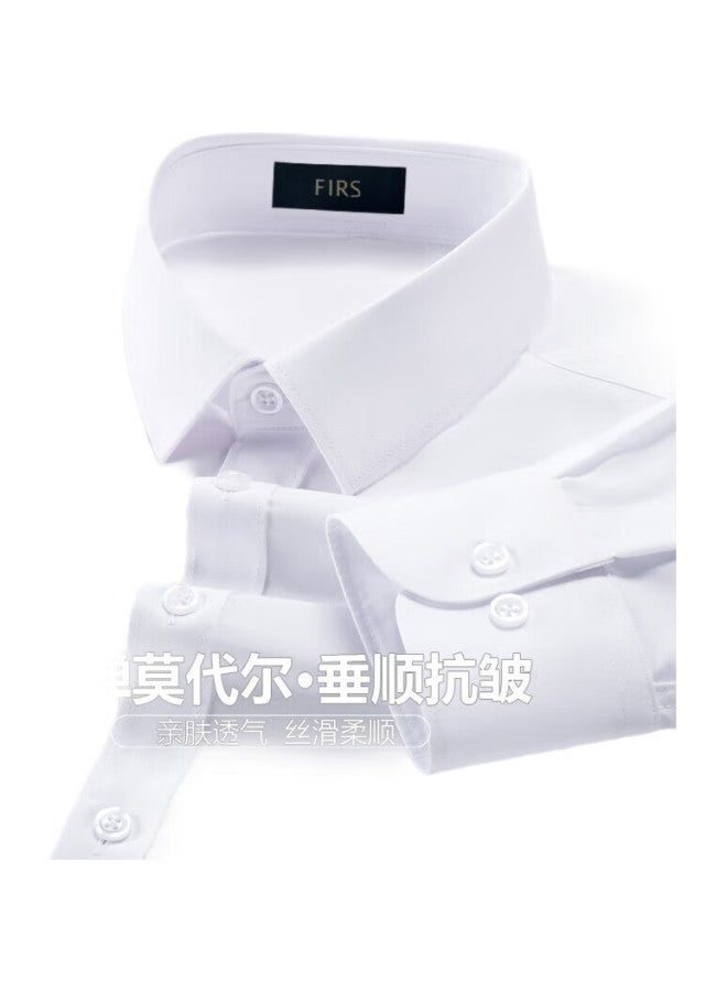 FIRS Modal Wrinkle-Free Long Sleeve Dress Shirt For Men, All-Season Business Casual Formal Wear Top, Men'S Shirt - Image 2