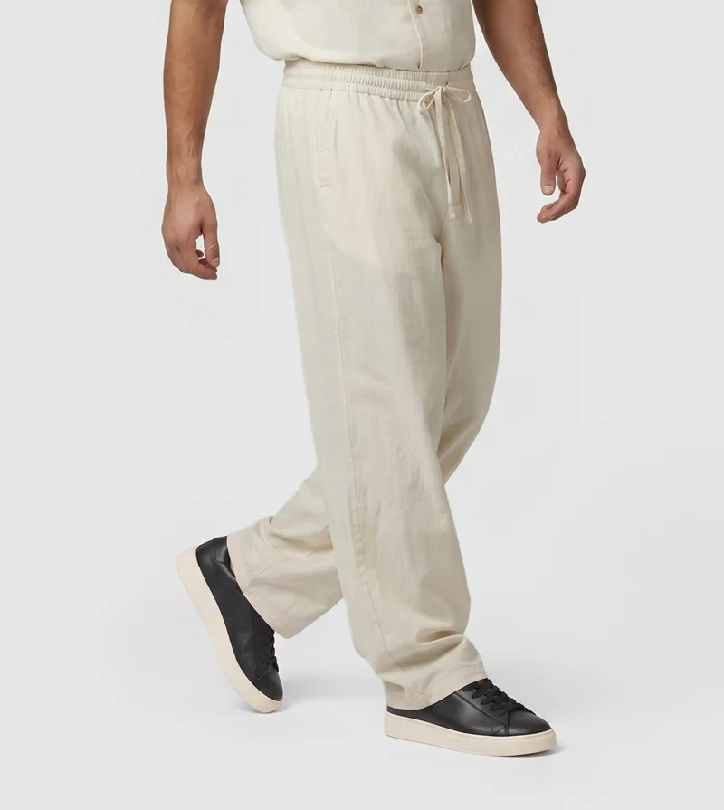 إف5 STRAIGHT FIT PANT -IVORY