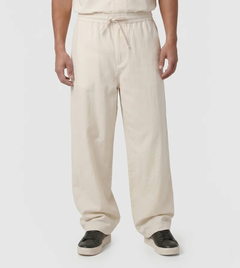 إف5 STRAIGHT FIT PANT -IVORY