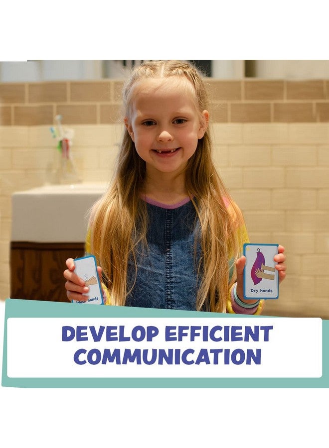 Amonev My Toilet Routine Cards 12 Flash Cards For Visual Aid Special Ed, Speech Delay Non Verbal Children And Adults With Autism Or Special Needs  - Image 5