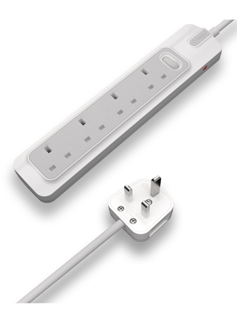 Rafeed Extension Cord With Master Switch 5 Meter 4 Sockets 13A 2990W 230V - Image 1