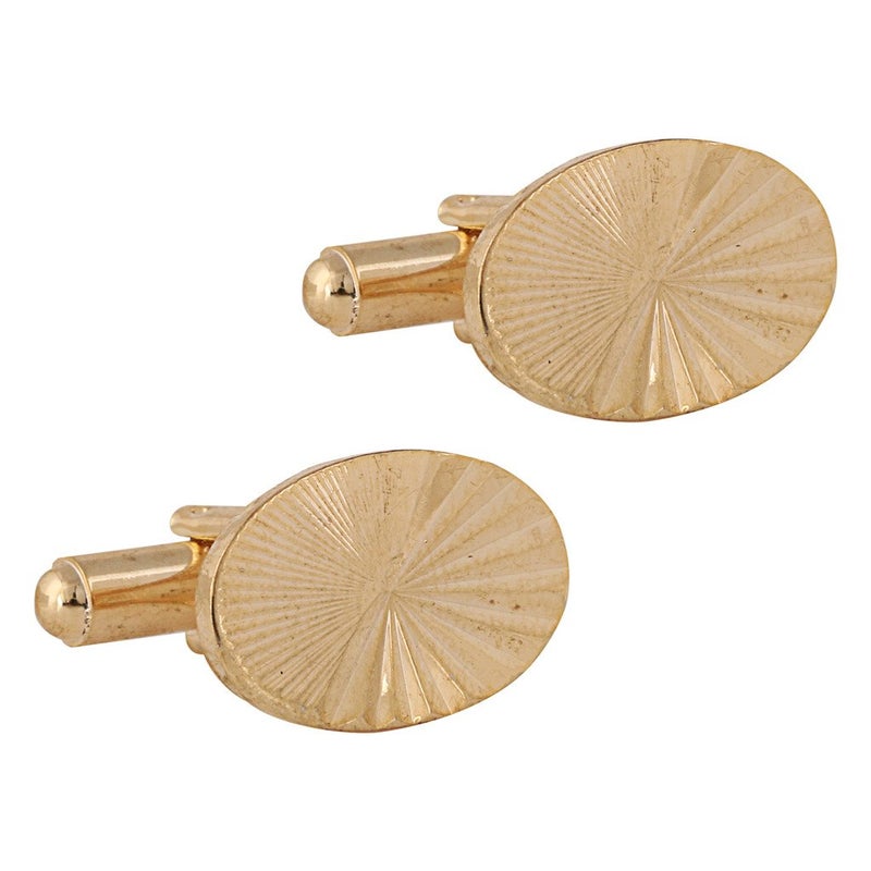 TRIPIN Cufflinks For Men Golden Gold With Self Design And Diamond Crystals For Office Corporate Party French Cuff Shirts Shirt Suit Blazer In A Gift Box Tnspgold398 - Image 1