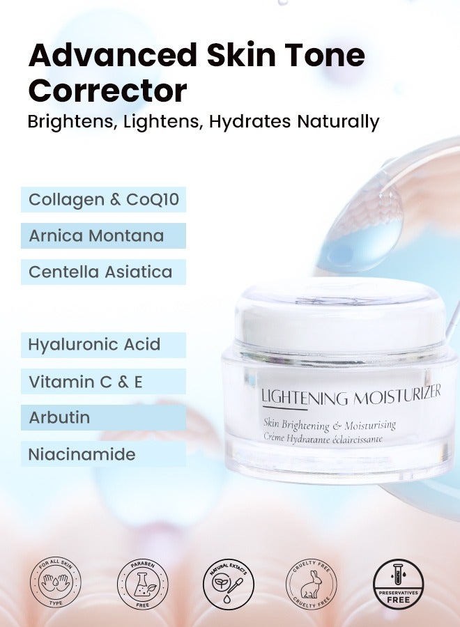 Solimar Paris Lightening Moisturizer Cream 50ml – Brightening, Even Tone & Hydrating Face Cream - Image 4