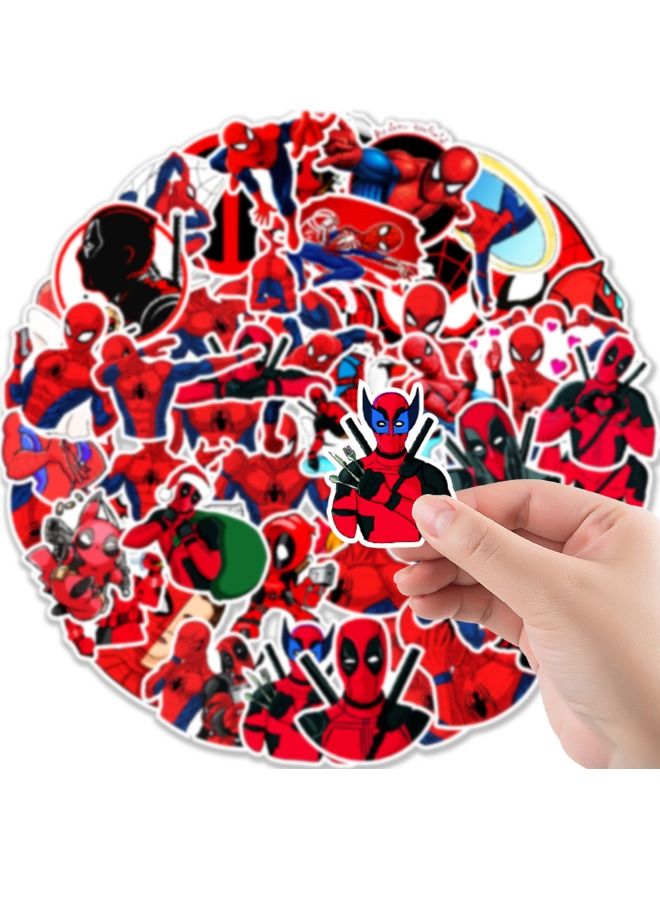 50PCS Vinyl Waterproof Stickers for Laptop,Skateboard, WaterBottles,Computer,Phone,Guitar,Cartoon Stickers for Kids Teens Adult  - Image 3
