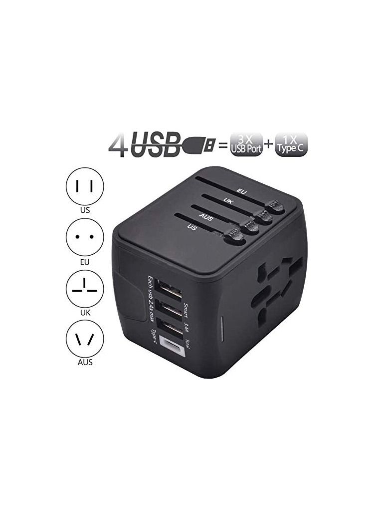 Universal World Travel Power Adapter International Power Adapter Worldwide All in One AC Outlet Power Plug Adapter  - Image 3