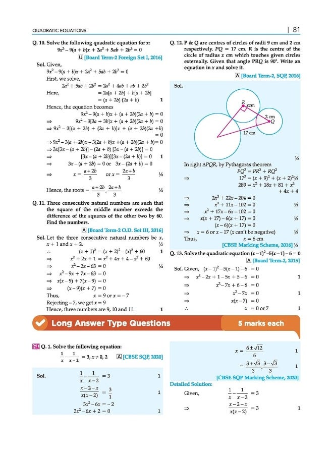 null - Oswaal CBSE Chapterwise & Topicwise Question Bank Class 10 Mathematics Standard Hardcover Book (For 2022-23 Exam) - Image 1