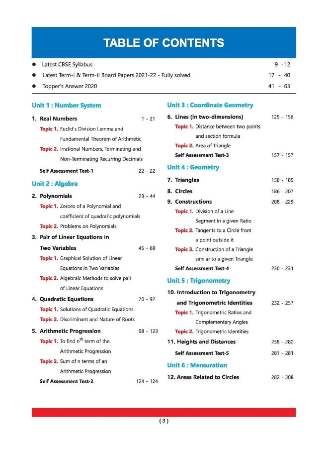 null - Oswaal CBSE Chapterwise & Topicwise Question Bank Class 10 Mathematics Standard Hardcover Book (For 2022-23 Exam) - Image 1