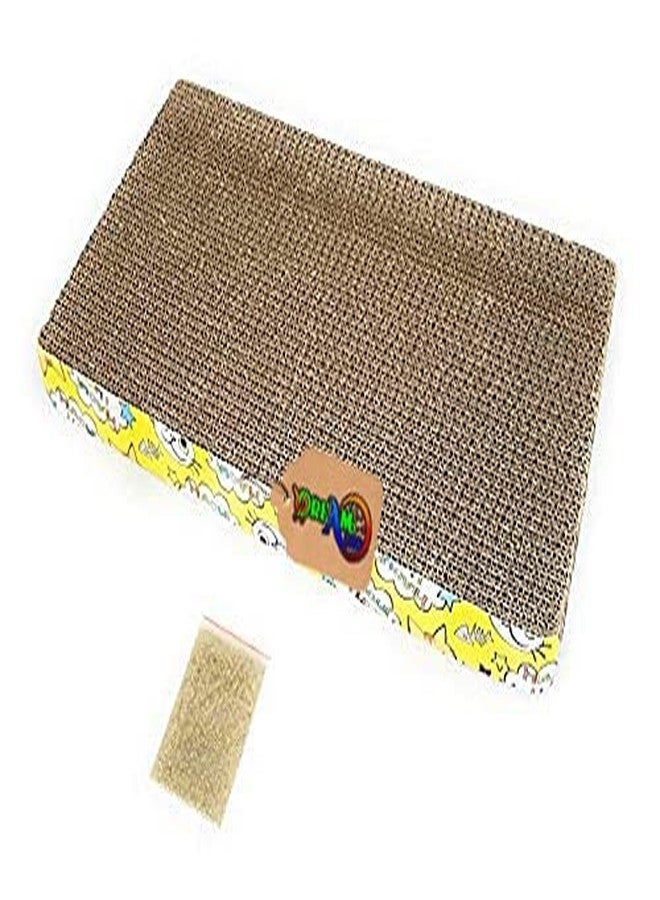 DreamAuro Scratching Board/Scratch Pad Toy with Catnip for Cat/Kitten/Puppy - Image 3