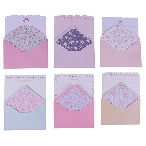 SCStyle 32 Cute Lovely Kawaii Special Design Writing Stationery Paper+16 Envelope 3.45 x5.4 Inch -(Flower) - Image 5
