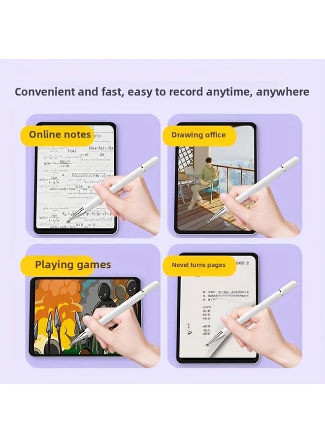 قلم شاشة لمس عالي الدقة من الجيل الثالث باللون الأسود متعدد الوظائف 3 في 1 لأجهزة iPad وiPhone والتابلت وجالاكسي - Image 2
