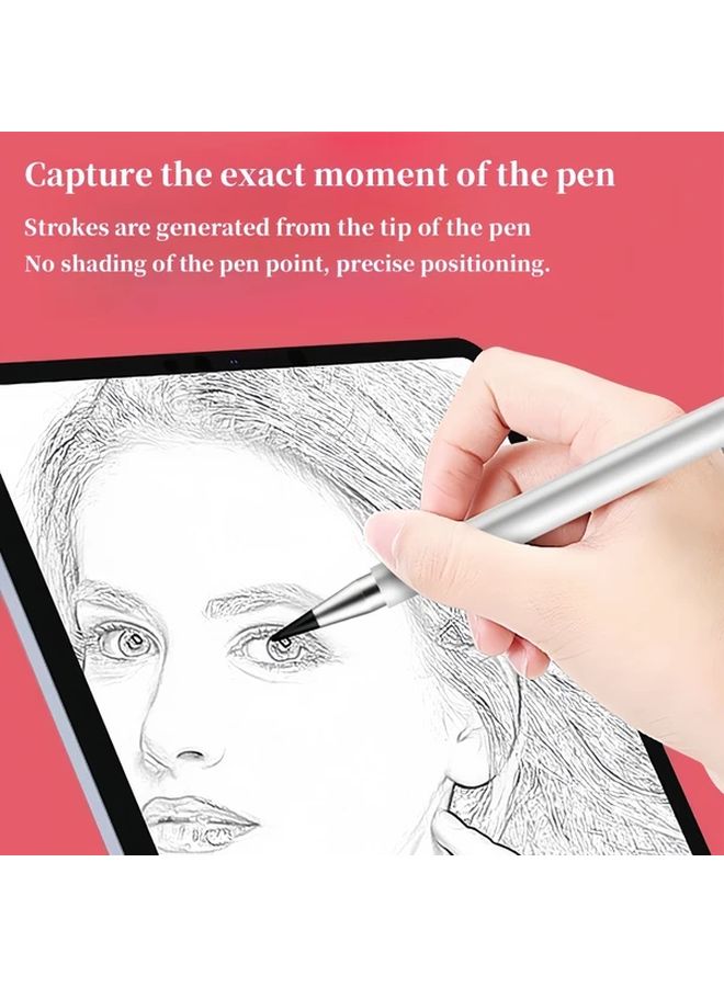 قلم شاشة لمس عالي الدقة من الجيل الثالث باللون الأسود متعدد الوظائف 3 في 1 لأجهزة iPad وiPhone والتابلت وجالاكسي - Image 4