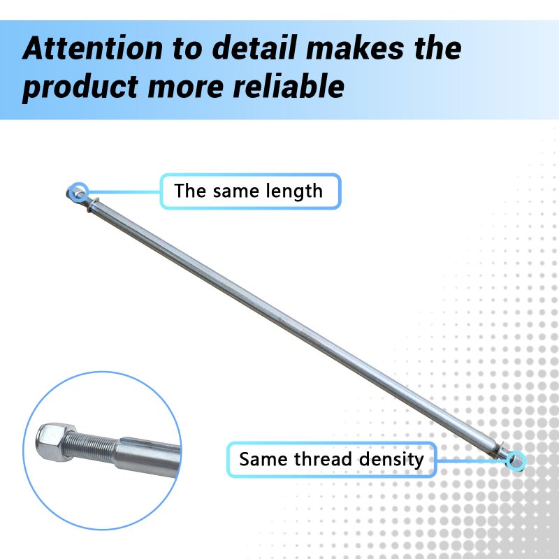 BUHNSS Axle 1" Diameter 40" Steel Axle Rod With 1" to 3/4" Step-Down & 3/4-16 Fine Thread 1/4" Keyway For ATV Go-Karts Quads Dune Buggies - Image 5
