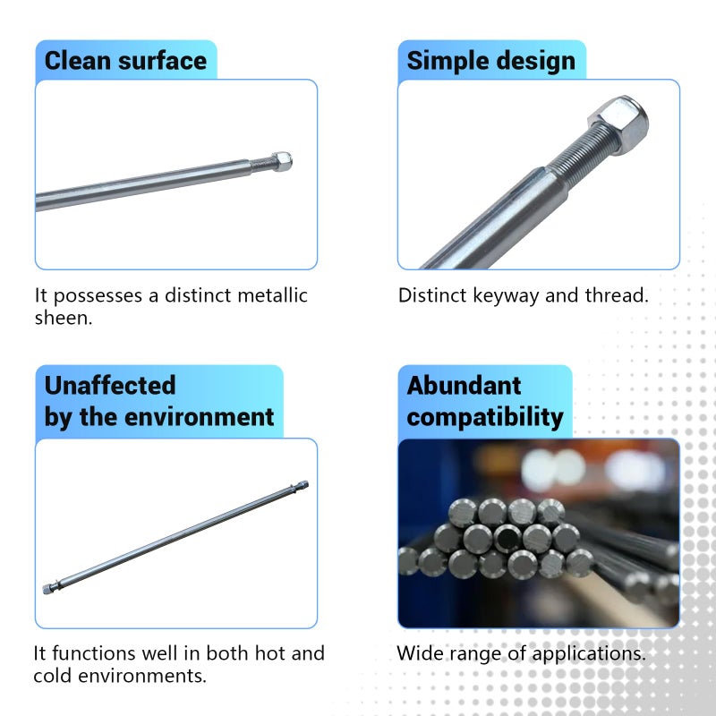 BUHNSS Axle 1" Diameter 40" Steel Axle Rod With 1" to 3/4" Step-Down & 3/4-16 Fine Thread 1/4" Keyway For ATV Go-Karts Quads Dune Buggies - Image 4