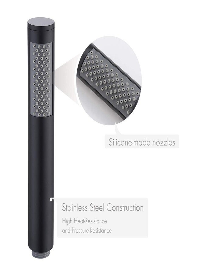 KES Handheld Shower Head with Extra Long Hose Shower Wand Holder Set Stainless Steel Hand Shower Matt Black, LP150-BK - Image 3