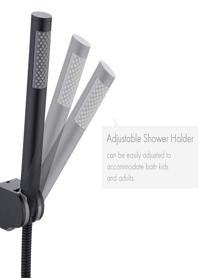 KES Handheld Shower Head with Extra Long Hose Shower Wand Holder Set Stainless Steel Hand Shower Matt Black, LP150-BK - Image 4