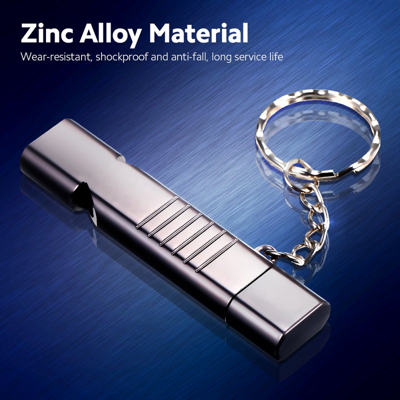 64GB USB3.0 U Disk Whistle USB Flash Drive 2-in-1 Design Portable U Disk Zinc Alloy Material Solid and Durable Plug and Play - Image 2