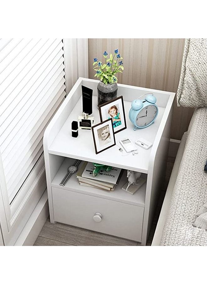 keke - Home Bedside Storage Cabinet With Drawer And Shelf - Image 1