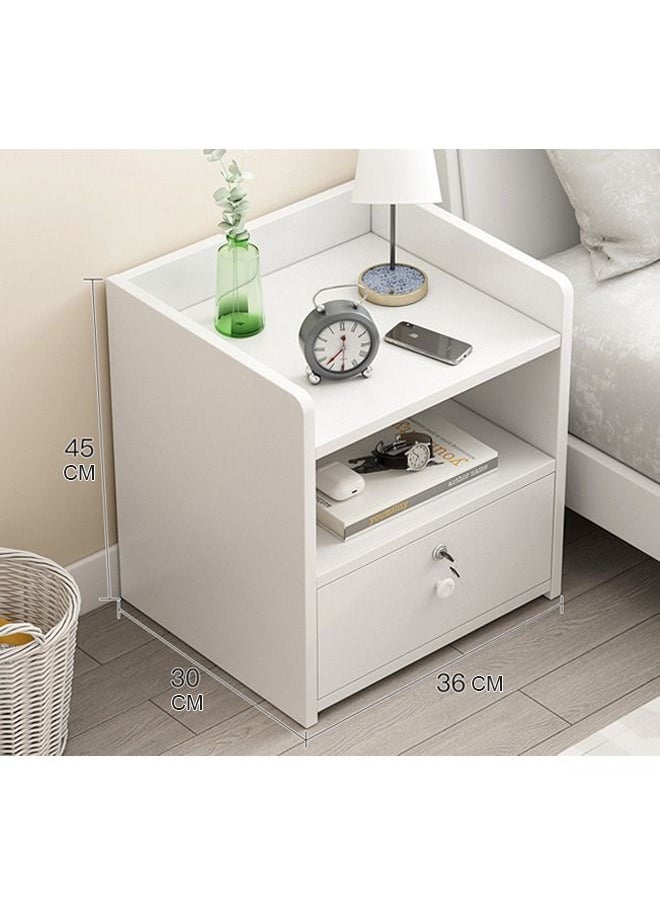 keke - Home Bedside Storage Cabinet With Drawer And Shelf - Image 1