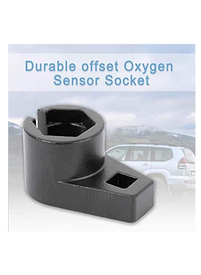 Premium Offset Oxygen Sensor Socket, 3/8-Inch Drive, 7/8-Inch (22mm) Wire Gate Accesses Sensor from The Side to Prevent Wire Damage Universal, for Most Models of Cars