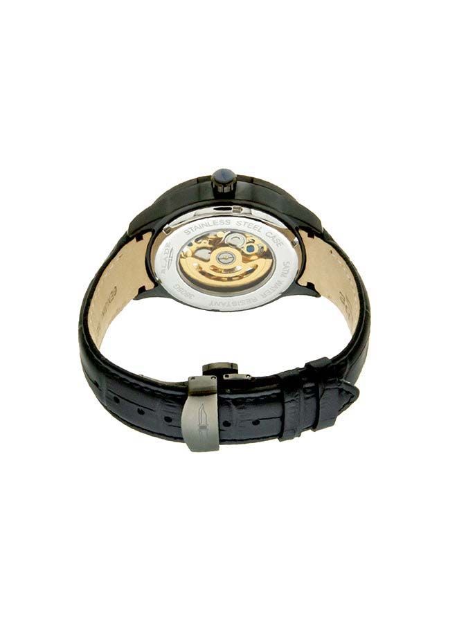 Blade Falco Round Shape Leather Strap Analog Wrist Watch 3605G1NNN - 43mm - Black - Image 3