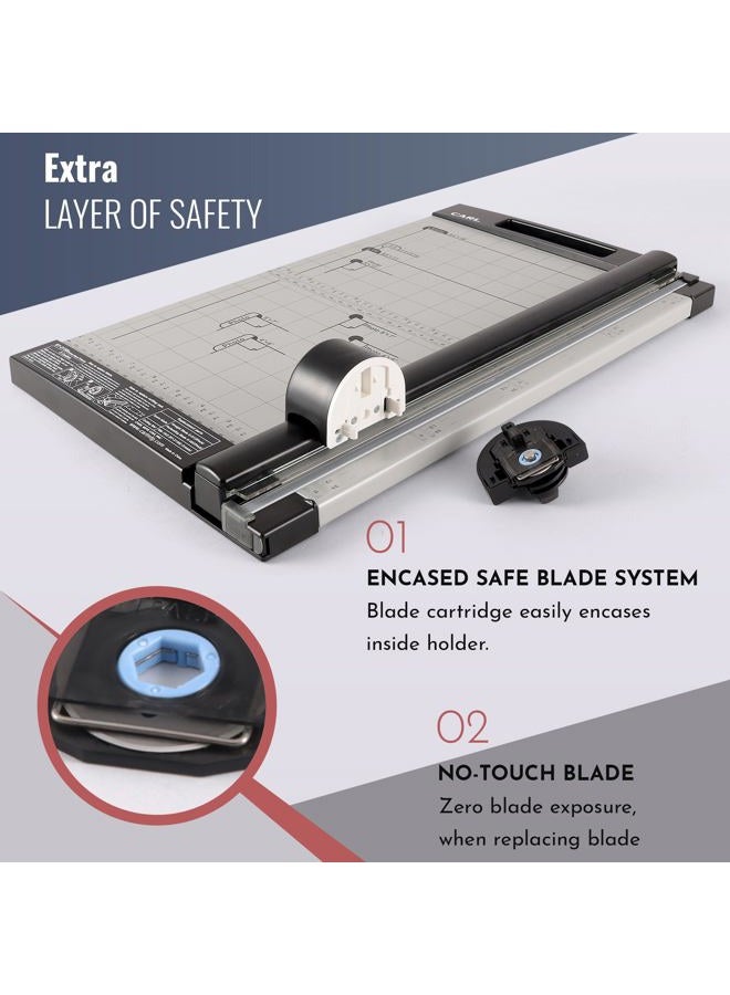CARL , professional rotary paper trimmer 112.7 cm, 15 sheet cutting capacity - Image 5