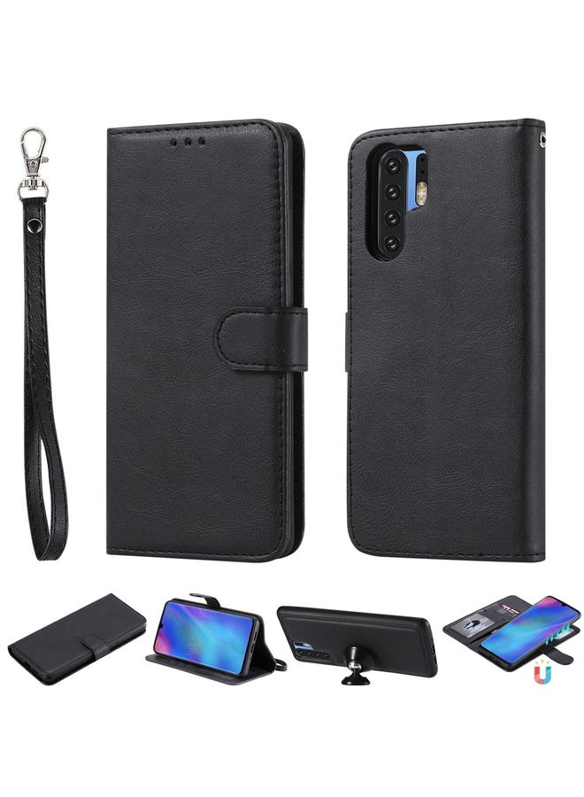 S-TOP Case For Huawei P30 Pro Solid Color Horizontal Flip Protective Case with Holder & Card Slots & Wallet & Photo Frame & Lanyard - Image 1