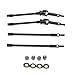 RampCrab Steel Universal Joint Drive Shaft for SCX24 AX24 124 RC Crawler Car Inside4mm Length 1 Pair Front Rear Axle Shafts Upgrades Parts for SCX24 Bronco Deadbolt JLU Gladiator C10 - Image 2