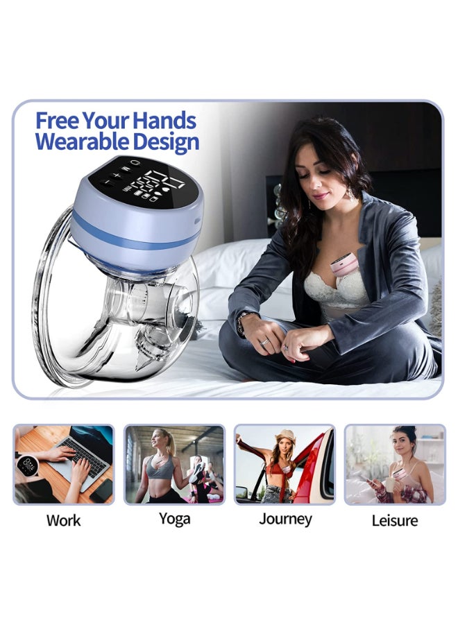 Gonice - Electric, Wearable, Low Noise, Hands-Free Anti-Overflow Breast Pump With 3 Modes 9 Levels, Massage Milk Extractor Mode - 24 MM - Image 1
