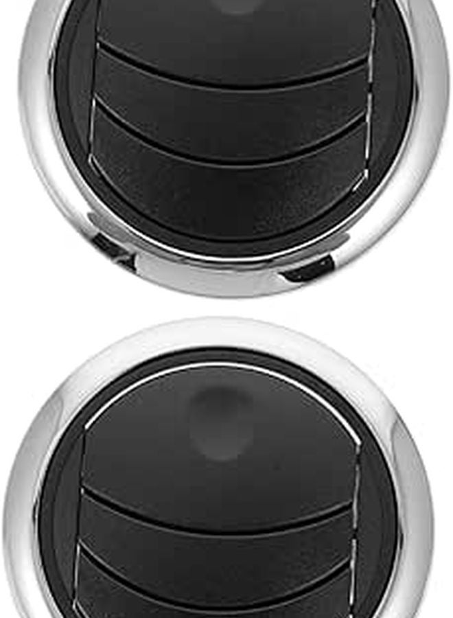 Round Ceiling Air Vent Deflector 2 Pieces Classic Design White - Image 1