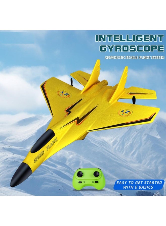DubaiGallery RC Airplane Model,RC Plane 2.4GHz Remote Control Plane,RC Jet Easy to Fly Airplane Toys rc Planes for Adults, Kids and Beginner with Night Lights,Yellow - Image 4