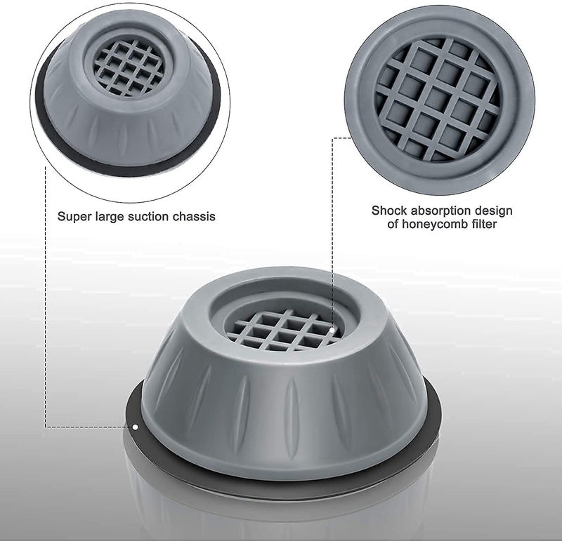 DDecora Refrigerator Stand Washing Machine StandFurniture Base Stand Fridge Stands for Single Door and Double Door Pieces of 4 Grey Medium - Image 2