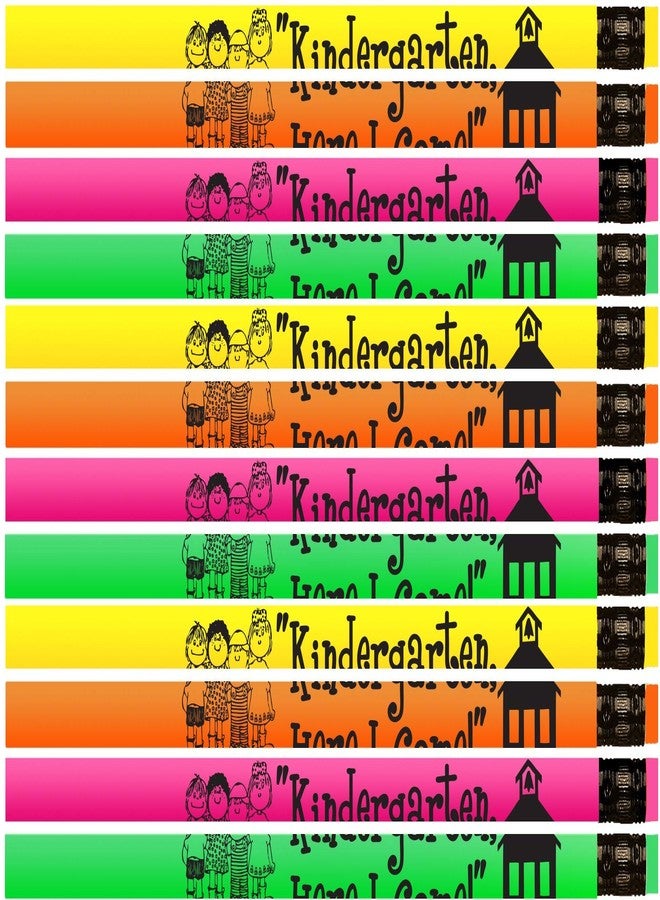 Express Pencils Kindergarten, Here I Come Pencils! Neon Kindergartener Pencils - 36 Qty Package - Express Pencils™ - Image 1