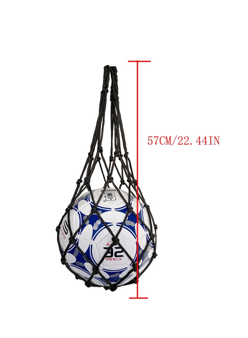 2 قطعة حقيبة شبكية لكرة السلة، حقيبة حمل شبكية للأدوات الرياضية لكرة القدم والكرة الطائرة - Image 2