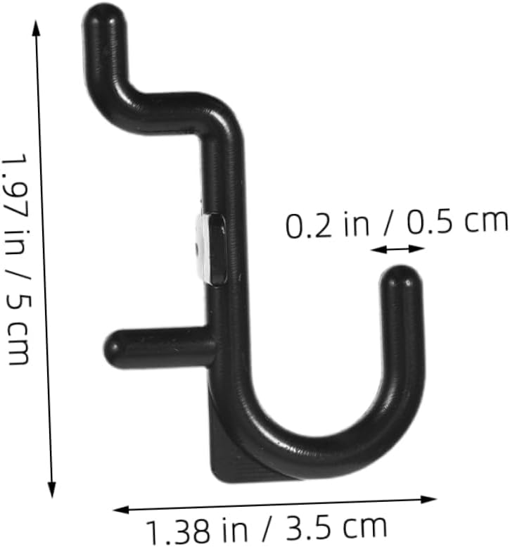 Heavy Duty J Hooks Garage Tool Organizer Pegboard 100 Pcs No Drill Installation Wall Storage - Image 3