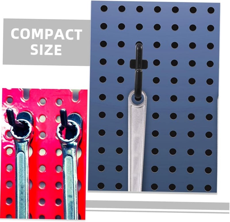 Heavy Duty J Hooks Garage Tool Organizer Pegboard 100 Pcs No Drill Installation Wall Storage - Image 4