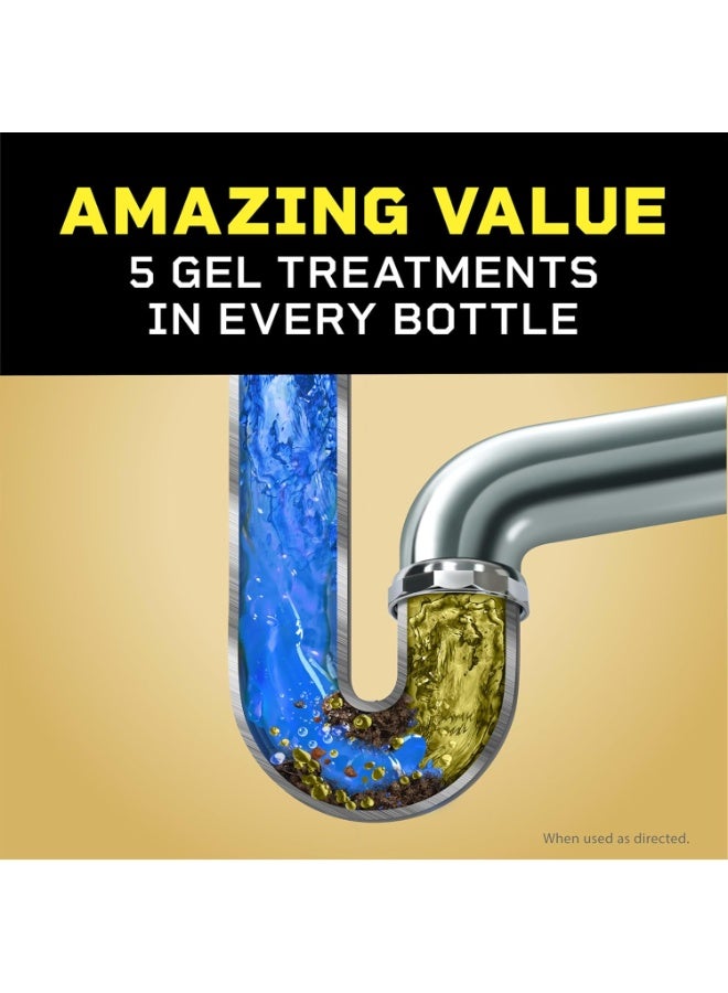 Clorox جيل سائل بلومر بقوة احترافية لتدمير الانسدادات مع حماية الأنابيب، منظف سائل للمجاري - 32 أونصة (قد يختلف التعبئة) - Image 3