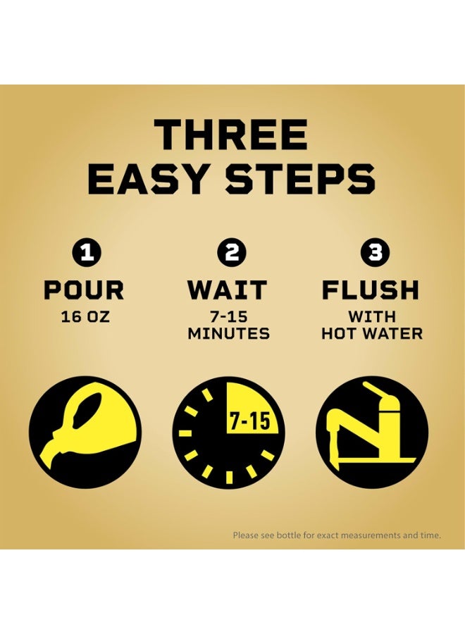 Clorox جيل سائل بلومر بقوة احترافية لتدمير الانسدادات مع حماية الأنابيب، منظف سائل للمجاري - 32 أونصة (قد يختلف التعبئة) - Image 2