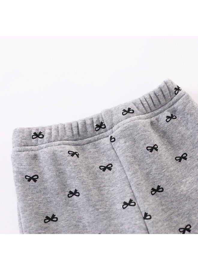Girls' Baby Autumn Winter Fleece Versatile Casual Pants Toddler Stylish Trousers - Image 5