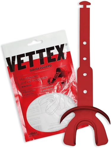 Vettex Double Mouth Guard with Lip Protection, Cardinal (AC25-CD) - Image 1