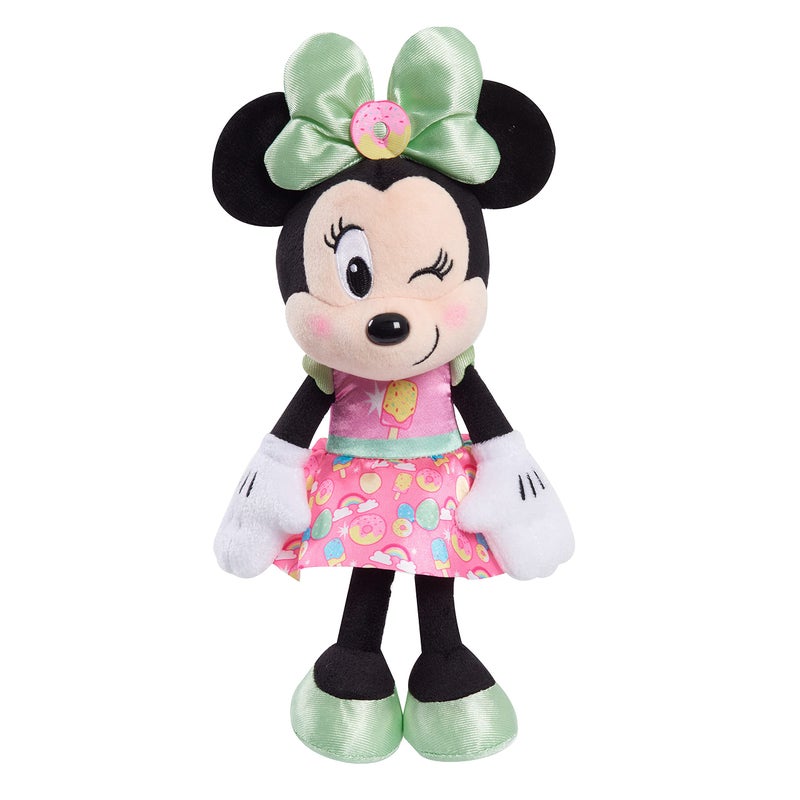 Minnie دميّة ميني ماوس من ديزني جونيور بحجم 8 إنش في فستان حلوى وردي - Image 2