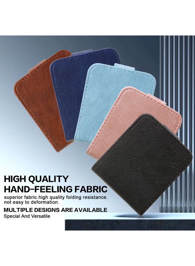 اس-توب جراب لهاتف Samsung Galaxy Z Flip4 5G بملمس جلدي زيتي من البولي يوريثان + جراب هاتف من مادة TPU - Image 4