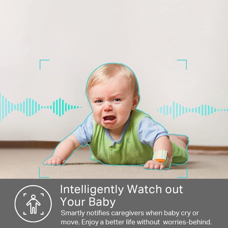 Kasa Smart Kasa 2K+ Indoor Wired Security Camera - Works as a Baby Monitor & Pet Camera, Person/Motion/Baby Cry Detection, 2-Way Audio, Night Vision, Subscription-Free Local Storage or Optional Cloud, KC400 - Image 4